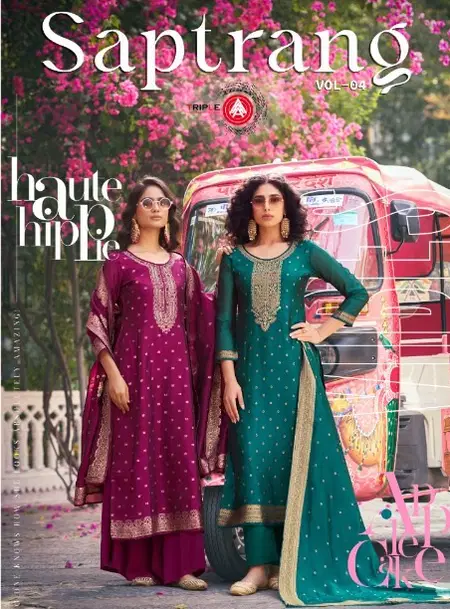 Saptrang Vol 4 By Triple Aaa Weaving Silk Dress Material Suppliers In India
